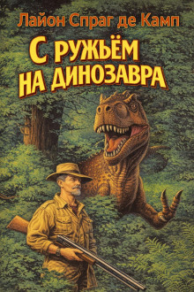 С ружьём на динозавра