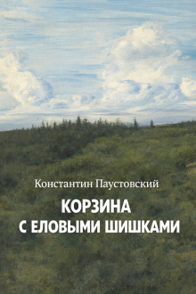 Корзина с еловыми шишками